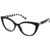 Love Moschino MOL500 807 | Occhiali da Vista Graduati | Prova Online | Plastica | Cat Eye, Ovali / Ellittici | Nero | Adrialenti