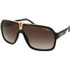 Carrera Carrera 1014/S 807/HA | Occhiali da Sole Graduati o Non Graduati | Prova Online | Plastica | Quadrati, Oversize, Ovali / Ellittici | Nero | Adrialenti