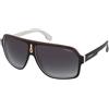 Carrera 1001/S 80S/9O | Occhiali da Sole Graduati o Non Graduati | Prova Online | Unisex | Plastica | Rettangolari | Nero | Adrialenti
