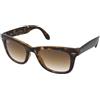 Ray-Ban Folding Wayfarer RB4105 710/51 | Occhiali da Sole Graduati o Non Graduati | Prova Online | Unisex | Plastica | Quadrati | Marrone, Havana | Adrialenti