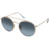Ray-Ban RB3647N 91233M | Occhiali da Sole Graduati o Non Graduati | Prova Online | Unisex | Metallo | Tondi | Oro | Adrialenti