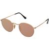 Ray-Ban Round Metal RB3447N 001/Z2 | Occhiali da Sole Graduati o Non Graduati | Prova Online | Unisex | Metallo | Tondi | Oro | Adrialenti