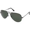Ray-Ban Aviator Large Metal RB3025 - 002/58 | Occhiali da Sole Graduati o Non Graduati | Prova Online | Unisex | Metallo | Pilot | Nero | Adrialenti