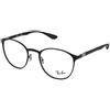 Ray-Ban Occhiali da vista Ray-Ban RX6355 - 2503 | Occhiali da Vista Graduati | Prova Online | Unisex | Metallo | Tondi | Nero | Adrialenti