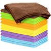 AYESY Panni per la Pulizia in Microfibra, 12 Pezzi Multiuso in Microfibra Panno Stracci Altamente Assorbenti Panno，Stracci Microfibras Senza Pelucchi per Casa,Cucina,Auto,Vetri, Pavimenti 30x30CM