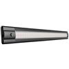 ledscom.de Luce LED sottopensile SIRIS nero opaco, bianco caldo, 2700 K, piatto, 30 cm, 368 lm, 4 W, 24V DC, interruttore, sistema a innesto ATOM, IP20, adattatore di rete necessario (non incluso)