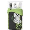 Jay Franco Minecraft Creeper Doodle - Set copripiumino singolo, 100% cotone, con federa da 50 x 70 cm