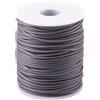 Craftdady Tubo cavo da 50 m, in gomma PVC, avvolto intorno al filo di memoria, per collane e bracciali, colore grigio