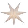 GURU SHOP Stella di Carta Luminosa Dell`Avvento Pieghevole, Stella di Natale 60 cm - Nazar, Stelle di Carta - Monocolore