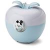 VALENTI & CO. - Disney Topolino - Luce Notturna Bambini con Lampada LED Colorata per Cromoterapia da Comodino, Comandi Magici con il Soffio e Finiture in Argento