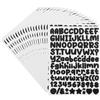 PATIKIL 20 Fogli Adesivi Lettere, 2240 Pezzi Piccoli Adesivi Vinilici Lettere Numeri Da 1/2 Pollice Per Cassette Postali Cartelloni Scrapbooking Bottiglie Decorazione Aula, Nero