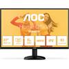 AOC Q27B35E Monitor Gaming, 27 ", QHD, 2560 x 1440 Pixel, tempo di risposta 4 ms, refresh rate 75 Hz