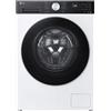 LG F4NX5011TKC LAVATRICE, Caricamento frontale, 11 kg, 12 programmi, Profondità 56,5 cm, Giri 1400 rpm, BIANCO+ pannello nero, livello rumorosità centrifuga 71 dB(A), Classe A