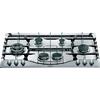 HOTPOINT PHN 962 TS/IX/HA PIANO COTTURA GAS, 6 zone di cottura, dimensioni: L 87 cm, P 51 piano in Acciaio inossidabile, Inox