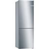 BOSCH FRIGORIFERO COMBINATO BOSCH KGE36ALCA, Capacità netta totale 308 l, Rumorosità: 38 dB(A), 3 ripiani, Dimensioni: L 60 cm A 186 P 65 cm, Inox Look, Classe C