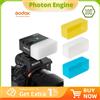 Godox IM30 Speedlite Flash Custodia morbida per diffusore bianco blu giallo