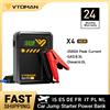 VTOMAN X4 Avviatore di emergenza per auto 2500A Power Bank per auto 4 in 1 con compressore d'aria portatile Avviamento per auto Booster per gas 8,5 litri/6,0 litri Diesel