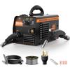 HZXVOGEN 145A Saldatrice MIG semiautomatica senza gas Saldatrice per ferro senza gas Saldatore inverter portatile Filo animato con flusso