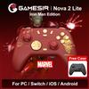 GameSir Nova 2 Lite Edizione Iron Man Controller Wireless per PC Switch 2/1 Steam iOS Android Gamepad con Joystick a Effetto Hall