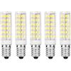 HUAMu Lampadina LED E14 da 7 W (equivalente alogena da 70 W), 700 lm, bianco freddo (6000 K), CA 220 - 230 V, non dimmerabile, vite Edison piccola SES per frigorifero/cappa/illuminazione domestica, 5