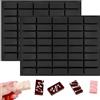 YXHZVON 2 Stampi Rettangolari in Silicone, 40 Cavità, Antiaderente, Senza BPA per Barrette di Cereali, Gomma, Tartufo, Gelatina, Cioccolatini, Cubetti di Ghiaccio (Nero)