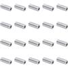 QUARKZMAN 20pz Spacer in Alluminio 5mm Foro x 10mm Od x 25mm Lunghezza Boccola di Supporto per Vite Distanziatore in Metallo Rotondo con Finitura Semplice per Viti M5, Bulloni e Aste