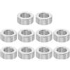 PATIKIL M4 Distanziali in Alluminio, 10pz Distanziali Metallici in Alluminio 4,1mm ID x 7mm OD x 3mm L Distanziali Alluminio a Vite Separata Rotondi per Viti 5/32 M4