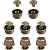QUARKZMAN 8 Set Rivetti Borchie per Borsa a Mano e Borsa a Tracolla 1/2 Rivetti Testa Piatta Vite Posteriore Punte Lega Fibbie Rivetti per Pelle per Borse Tote Abbigliamento, Bronzo