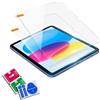 Generico Vetro Temperato per iPad 10ª Generazione 10.9", Pellicola Protettiva Ultra Trasparente Antiurto e Antigraffio, Alta Sensibilità Touch, Installazione Senza Bolle