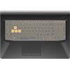 MiNGFi TPU coperchio della tastiera Copritastiera per ASUS TUF Dash F15(2021) FX506 Gaming F15 FX506 F17 FX706 A15 FA506 A17 FA706(2021) A15 TUF506/566 A17 TUF706/766 - Trasparente