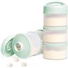 Termichy Latte in polvere per bambini, impilabile, contenitore per latte in polvere, 2 pezzi (verde chiaro)