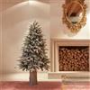 Enzo De Gasperi EDG Enzo de Gasperi Albero di Natale Pino Merano innevato 150 cm Natural con 200 led