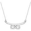 SOFIA MILANI - Collana da Donna in Argento 925 - con Pietra Zircone - Ciondolo ad Infinito - N0390