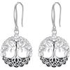 Micory Orecchini Albero Della Vita Donna Pendenti Argento 925 - Celtico Stile - Regalo Donna Originale Per Mamma Moglie Compleanno Anniversario
