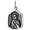 NKlaus Ciondolo d'argento 925 Madre di Dio di Vladimir Ciondolo a catena ossidato 10987