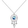 ZLLkeji Collana da donna in argento bohémien con ciondolo acchiappasogni ipoallergenica, con confezione regalo, regalo di Natale per donna, in argento Sterling