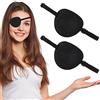 Yolev 2 Pezzi Benda Occhio per Bambini Adulti Benda per gli Occhi a Occhio Singolo Regolabile Nera Cosplay Benda per gli Occhi da Pirata Periodo di Recupero Uso Quotidiano