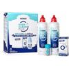 Avizor Ever Clean Plus 2x350 ml + Lacrifresh Ocu-Dry 0,30% 10 ml | Soluzione detergente e disinfettante con perossido + Collirio senza conservanti