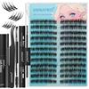 ANNAFRIS Ciglia Finte Ciuffetti Kit Naturali DIY Extension Ciglia Cluster Lashes con Pinze (FS,T05)