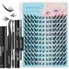 ANNAFRIS Ciglia Finte Ciuffetti Kit Naturali DIY Extension Ciglia Cluster Lashes con Pinze (FS,024)