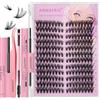 ANNAFRIS Ciglia Finte Ciuffetti Kit Naturali DIY Extension Ciglia Cluster Lashes con Pinze (HS,40P)