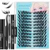 ANNAFRIS Ciglia Finte Ciuffetti Kit Naturali DIY Extension Ciglia Cluster Lashes con Pinze (FS,B70)