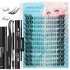 ANNAFRIS Ciglia Finte Ciuffetti Kit Naturali DIY Extension Ciglia Cluster Lashes con Pinze (FS,036)