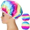 G2PLUS Cuffia Capelli Doccia, 2PCS, 32CM Cuffia da Bagno Grande Shower Caps Cuffia da Doccia Impermeabile Cuffia Doccia Riutilizzabile Cuffia Bagno Elastico a Doppio Strato,per Doccia Spa Salon