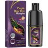 Jimklpy Shampoo Colorante Viola, Aggiunge Lucentezza e Morbidezza, Copertura Totale dei Capelli Bianchi, Rinforza la Cheratina dei Capelli, Applicazione Semplice a Casa, Perfetto per Rinvigorire il Colore