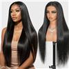 tunfine 13x6 HD parrucca di capelli umani del merletto parrucca donna brasiliana naturale dritto senza glueless parrucca umano capelli parrucca donna naturale dritto brasiliana capelli umani pizzo frontale