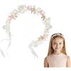 ARYIMYDP Corona Flores Niña Regolabile, Regalo Niña Comunion, Coroncina Fiori Flores para el Pelo per Capelli da Matrimonio, Compleanno, Festa