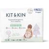 Kit & Kin Pannolino ecologico | Pannolino per bambini super assorbente | ipoallergenico a base vegetale 100% sostenibile (pannolini con tappo, taglia 4 - conteggio di 32)