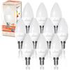 LED ATOMANT 10x Lampadina LED E14 Candela C37 6W Bianco Freddo 610lm