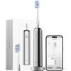 Laifen Wave Pro Spazzolino Elettrico Sonico per Adulti - Spazzolino Sonico con Oscillazioni a 60°, App Intelligente, Batteria da 70 Giorni, 2 Testine, Impermeabile IPX8(Acciaio Inossidabile)